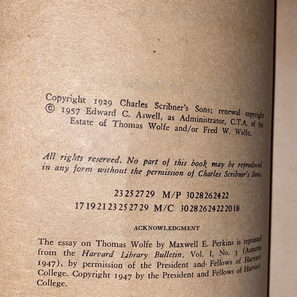 Look Homeward Angel by Thomas Wolfe vintage first edition book - Picture 4 of 12